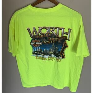 WORTH Harley Davidson MOTORCYCLE T SHIRT size 2X Grande, Kansas City MO 2010
